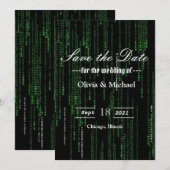 Save The Date Code Matrix (Devant / Derrière)