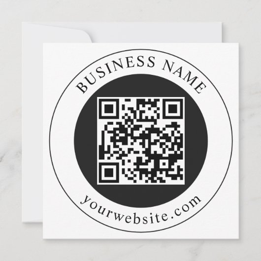 Save The Date Code QR avec nom d'entreprise modifiable (Devant)