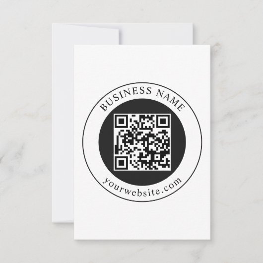 Save The Date Code QR avec nom d'entreprise modifiable (Devant)