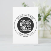 Save The Date Code QR avec nom d'entreprise modifiable (Debout devant)