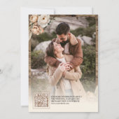 Save The Date Code QR de chaussures de cow-boy occidentales pour (Dos)