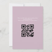 Save The Date Code QR de mariage de jardin à sauvegarder  (Dos)