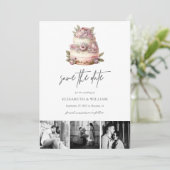 Save The Date Code QR de mariage en jardin à conserver  (Debout devant)