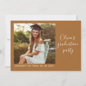 Save The Date Code QR de mise à jour du diplôme | Boho Pampass (Dos)