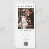 Save The Date Code QR de Photomaton de Mariage (Dos)