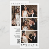 Save The Date Code QR de Photomaton de Mariage (Devant / Derrière)