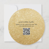 Save The Date Code QR de sauvegarde de date de photo de disque v (Dos)