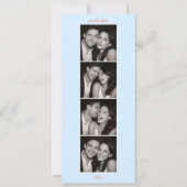 Save The Date Code QR de stand photo de mariage bleu moderne gra (Devant)