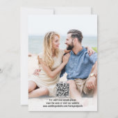 Save The Date Code QR Elle a dit oui ! Fiançailles de mariage 2 (Dos)