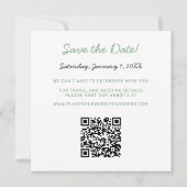Save The Date Code QR Enregistrer la date (Dos)