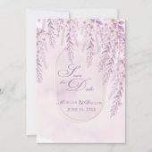 Save The Date Code QR Floral Lavande Blush Douce pour Mariage (Devant)