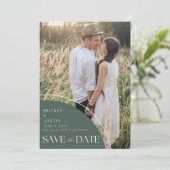 Save The Date Code QR Mariage de automne photo élégant (Debout devant)