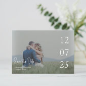 Save The Date Code QR Mariage de superposition de script moderne (Debout devant)