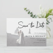 Save The Date Code QR - Mariage photo Enregistrer la date (Debout devant)