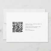 Save The Date Code QR - Mariage photo Enregistrer la date (Dos)