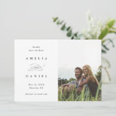 Save The Date Code QR Mariage photo moderne Enregistrer la date (Debout devant)