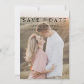 Save The Date Code QR moderne élégant Script 2 Mariage photo (Devant)