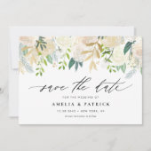 Save The Date Code QR Neutre Moderne de la Garlande Botanique (Devant)