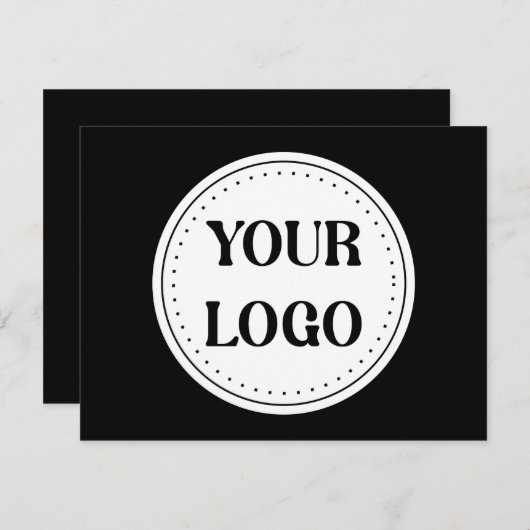 Save The Date Code QR noir élégant et élégant (Devant / Derrière)