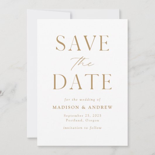 Save The Date Code QR Or Elegant (Devant)