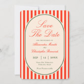Save The Date Code QR orange coucher de soleil moderne pour mari (Devant)