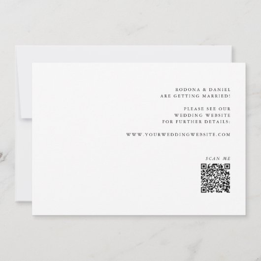 Save The Date Code QR photo à cœur connecté Nous réalisons Calli (Dos)