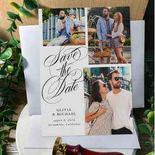 Save The Date Code QR Photo Collage Mariage