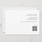 Save The Date Code QR photo de cœur connecté Calligraphie Nous f (Dos)