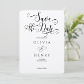 Save The Date Code QR photo écriture calligraphique élégante Kra (Debout devant)