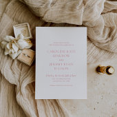 Save The Date Code QR Rose Élégant Mariage Élégant