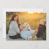 Save The Date Code QR Style Manuscrit Casual 2 Photo Mariage (Dos)