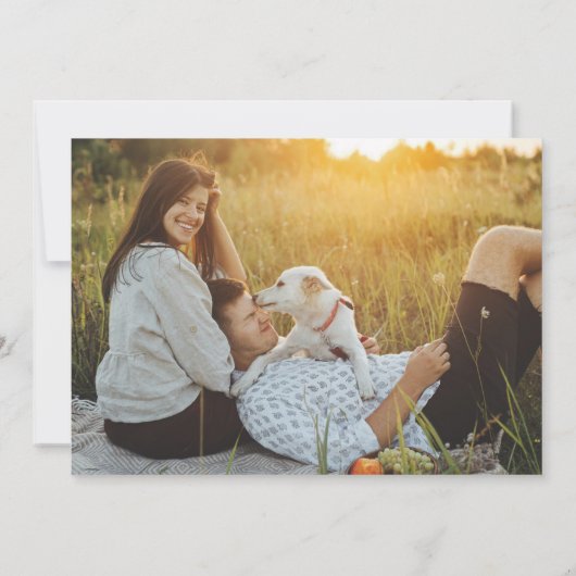 Save The Date Code QR Style manuscrit Décontracté 2 Mariage phot (Dos)