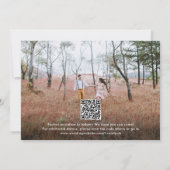 Save The Date Code QR Typographie Moderne Simple 4 Photos Mariag (Dos)