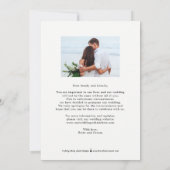 Save The Date Coeur Charmant COULEUR MODIFIABLE Réinitialiser La (Dos)