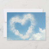 Save The Date Coeur dans les Nuages Enregistrer la Date (Dos)