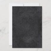 Save The Date Coeur des perles sur le Mariage noir (Dos)