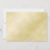 Save The Date Cœurs de mariage en or élégants (Dos)