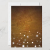 Save The Date Coeurs et lumières Mariage rustique Enregistrer le (Dos)