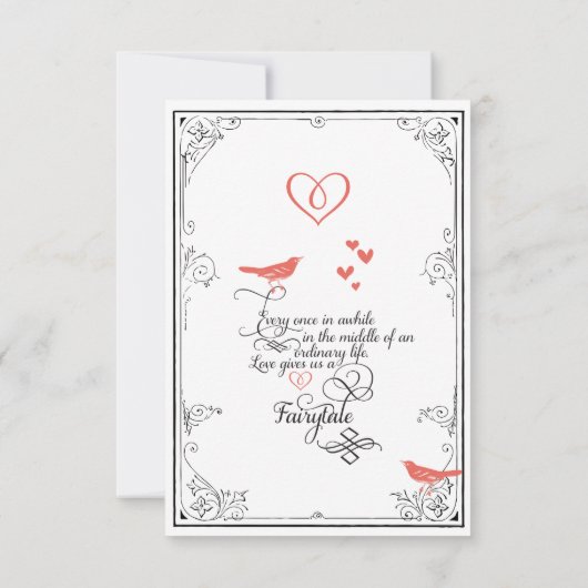 Save The Date Coeurs Inséparables rustiques Mint Coral Enregistr (Dos)