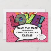 Save The Date Coeurs Modernes Confetti Love Wedding Enregistrer  (Devant)