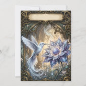 Save The Date Colibri enchanté & Fleur de Lune. (Dos)