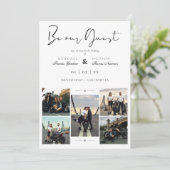 Save The Date Collage 5 Photos Covid19 Chic Be Our Guest Wedding (Debout devant)