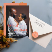 Save The Date Collage de couleurs modernes