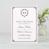 Save The Date Collage de photos de code QR Monogramme Mariage Bo (Debout devant)