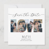 Save The Date Collage de photos moderne pour annoncer la date d' (Devant)