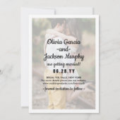 Save The Date Collage de photos simple et superposé moderne uniq (Dos)