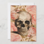 Save The Date Collage du crâne Rosa vintage (Dos)