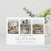 Save The Date Collage Mariage de script moderne (Debout devant)