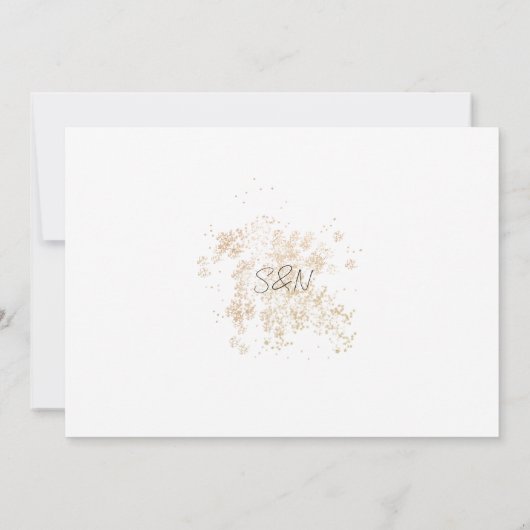 Save The Date Collage Mariage de script moderne (Dos)