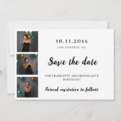 Save The Date Collage photo d'anniversaire (Devant)